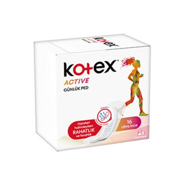 Kotex Active Ultra İnce Günlük Ped Parfümsüz