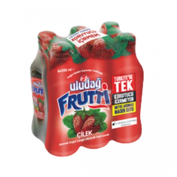 Uludağ Frutti Strawberry Flavored 6x200 ml Multi Pack