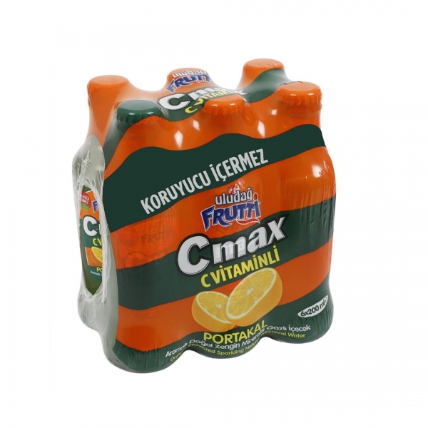 Uludağ Frutti C-Max Orange Flavored 6x200 ml Multi-Pack