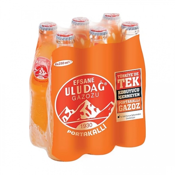  Legendary Uludağ Gazozu Orange 6x250 ml Multi-Pack