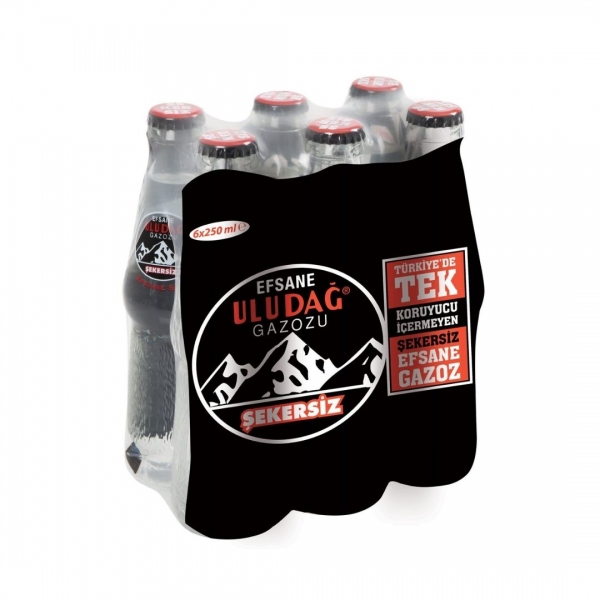  Legendary Uludağ Soda Sugar Free 6x250 ml Multi-Pack