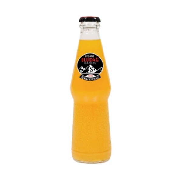 Legendary Uludağ Gazozu Orange Sugar Free 250 ml Glass Bottle