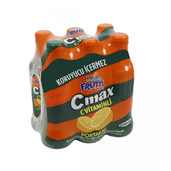 Uludağ Frutti C-Max Portakal Aromalı 6x200 ml Çoklu Paket