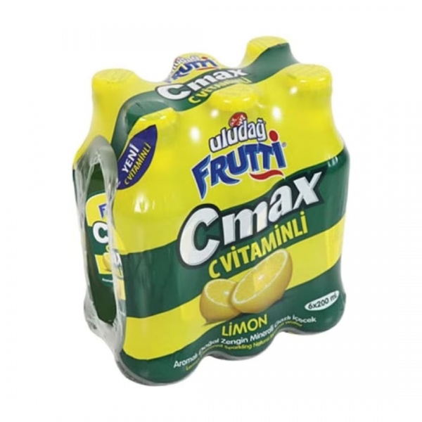 Uludağ Frutti C-Max Limon Aromalı 6x200 ml Çoklu Paket