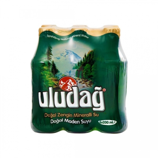 Uludağ Doğal Maden Suyu 6X200 ml Çoklu Paket